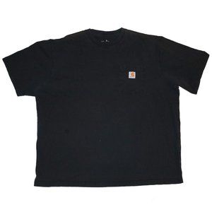 Carhartt Pocket T Shirt Mens 2XL XXL Grey Black Pocket Tee Short Sleeve Workwear